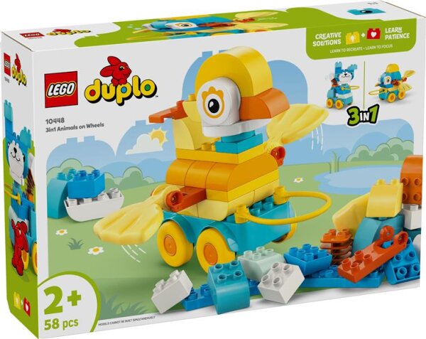 Tiere auf Rädern 3-in-1-Set