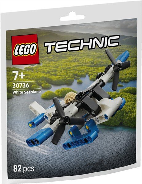 Weißes Wasserflugzeug