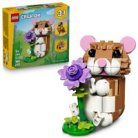 Niedlicher Hamster mit Blume