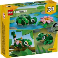 Schildkröte mit Seerose