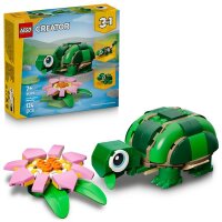 Schildkröte mit Seerose