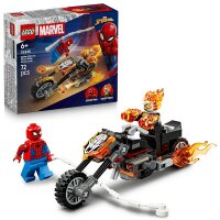 Spider-Man vs. Ghost Rider auf seinem Motorrad